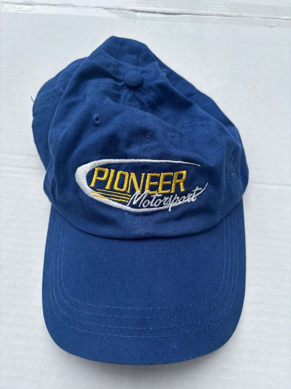Cap America Pioneer Motorsport Embroidered Blue Baseball Cap